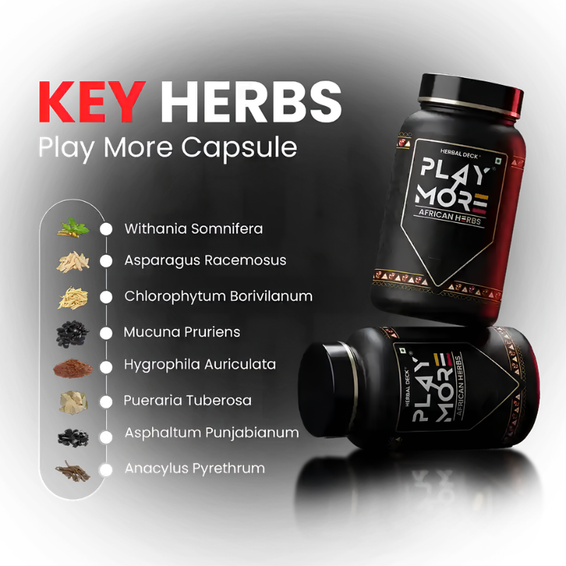 Play More African Herbs-Natural Energy Wellness Herbal Formula (Zero Side Effect)