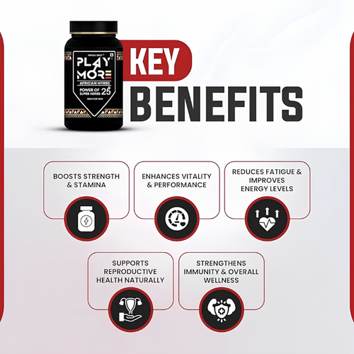 Play More African Herbs-Natural Energy Wellness Herbal Formula (Zero Side Effect)